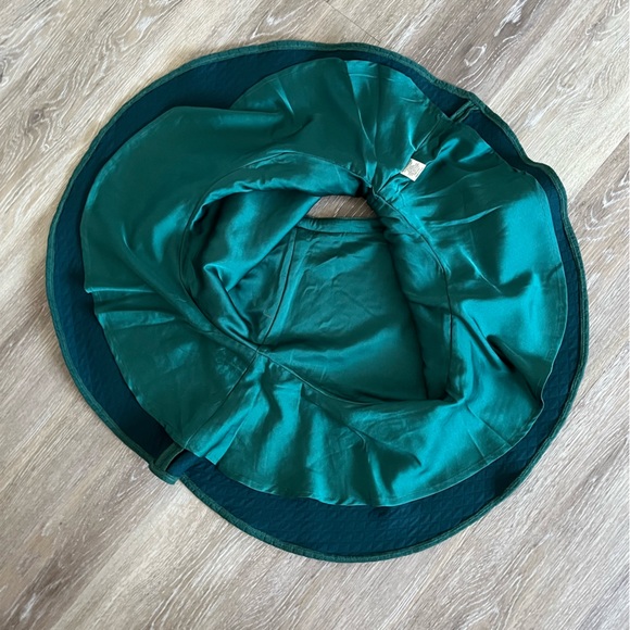 Line & Dot quilted green skirt S - Picture 5 of 7